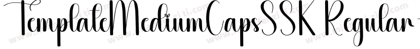 TemplateMediumCapsSSK Regular字体转换